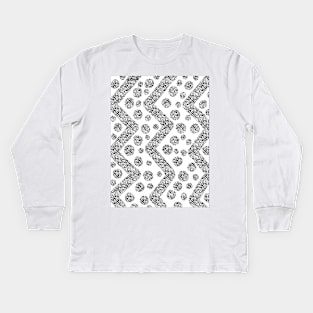 Animal Zig Zag and Dots Kids Long Sleeve T-Shirt